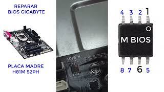 Recuperar Bios GAH81MS2PH GIGABYTE se reinicia varias veces [upl. by Joerg]