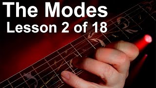 Modal scales 2 The Ionian scale guitar scales mode 1 [upl. by Eelyek575]