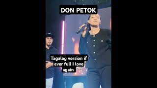 Another outstanding version if ever fall In love again cover DON PETOK grabe talaga mag asawang to👏 [upl. by Meggy]