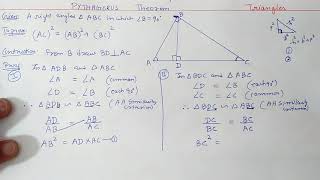 Chapter6 Pythagoras Theorem and its converse  Triangles  Ncert Maths Class 10  Cbse [upl. by Ecnerrot]