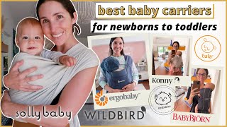 BEST BABY CARRIERS FOR NEWBORNS TO TODDLERS for breastfeeding moms  REVIEW Ergobaby Solly Baby [upl. by Dylana]