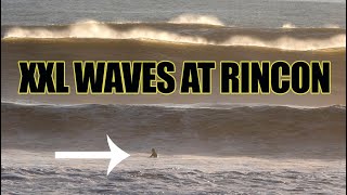 Huge Waves Batter Rincon Point in Santa Barbara [upl. by Lebasi]