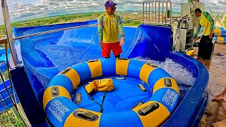 Familyfriendly Water Ride Rafting Slide at SplashMania WaterPark [upl. by Evin]