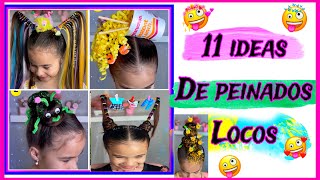 11 ideas de peinados locos fáciles y bonito para el día del niño [upl. by Euridice]