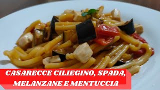 PASTA ALLA SICILIANA CON PESCE SPADA MELANZANE E POMODORINI [upl. by Darnall582]