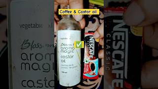 coffee powder  castor oil for hair growth ✅ shorts [upl. by Sumerlin545]