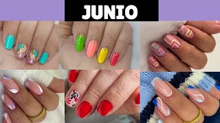 Uñas JUNIO 2023Ideas para VERANO tendenciaspintar tus UÑAS BONITAS y ELEGANTESNail Art Ideas [upl. by Korten]