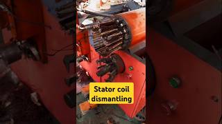 stator coil dismantling machine stator copper pulling machine stator dismantling [upl. by Dallon]