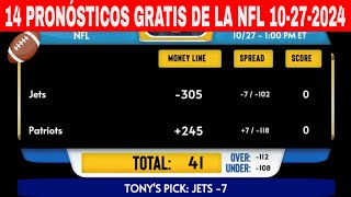 14 Pronósticos GRATIS de la NFL para Hoy Domingo 10272024 Week 8 [upl. by Cori]