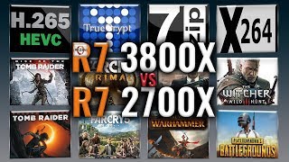 Ryzen 7 3800X vs Ryzen 7 2700X Benchmarks  Test Review  Comparison  Gaming  13 Tests [upl. by O'Donovan448]