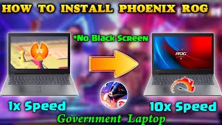 How To Install Phoenix Rog Os Tamil🔥No Lag Free Fire  💯No Black Screen  Government Laptop🥳 [upl. by Trilbie]