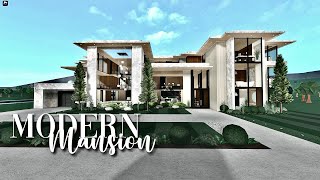 Bloxburg Modern Mega 3 Story Mansion  No Large Plot  Realistic House Build [upl. by Cullen]