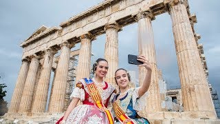 Viaje a Atenas de las falleras mayores de València  Extra Fallas LevanteEMV 2019 [upl. by Lucania]