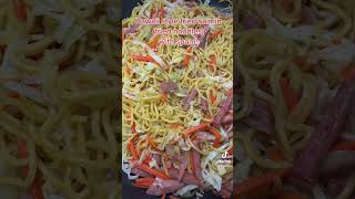 Hawaiian style fried saimin fried noodles spam spamrecipe homecook [upl. by Napier559]