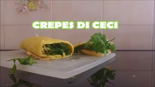 Ricetta delle Crepes di farina di ceci o Quinoa senza latte ceci Gruppo 0 Quinoa tutti i gruppi [upl. by Sisson]