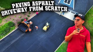 Paving an Asphalt Driveway from Scratch StarttoFinish [upl. by Esinaej]