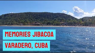 Memories Jibacoa Varadero Cuba Beach view from pedal boat [upl. by Gnivri]