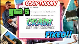 GTA 5 Crash SOLVED in Latest Update  ScripthookV amp Game Config v32 Fix  HAWOK Gamerz [upl. by Kimmie]