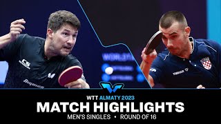 Tomislav Pucar vs Kristian Karlsson  MS R16  WTT Contender Almaty 2023 [upl. by Eimoan]