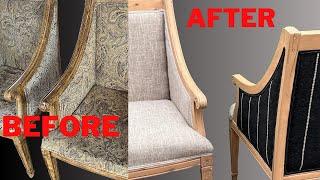 DIY Upholstery Arm chair furniture makeover [upl. by Delgado]