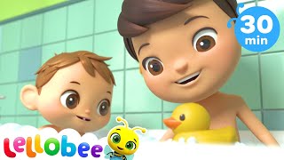 La canción del baño  Nanas para bebés  Lellobee Canciones Infantiles [upl. by O'Donovan]