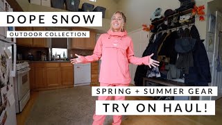 DOPE SNOW OUTDOORS  Try on Haul of the new collection [upl. by Ahsiadal128]