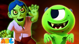 Green Spooky Zombie Had A Little Monster  3D Halloween Songs for Kids [upl. by Cristie295]