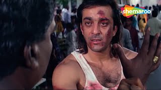 Top Action Scenes Of Sanjay Dutt  Andolan Movie Action Scene  90s Superhit Hindi Movie [upl. by Reiners]