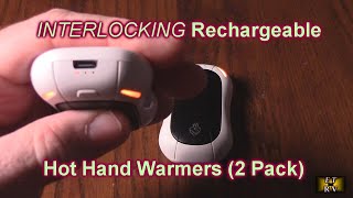 FANDLISS Brand Rechargeable Electric Hot Hand Warmers 2 Pack 5200mAh Internal Battery REVIEW [upl. by Eiramesor82]