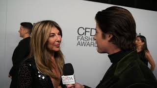 Nina Garcia on Her Latinidad and Receiving the Media Award  CFDA Awards Carpet with Blake Gray [upl. by Joon]