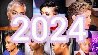 🔥2024 Gorgeous Short Haircut And Hairstyle for Black Women  Curly Weave Haircuts  Side Shaved 💯 [upl. by Pritchard574]