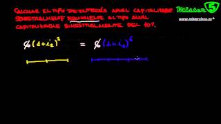 CALCULAR TIPO DE INTERES EN CAPITALIZACION SEMESTRAL FRENTE A BIMESTRAL [upl. by Voe394]