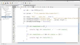 AJAX XMLHttpRequest  Javascript  Using POST Request  DETAILED  Part 3 of 4 [upl. by Viquelia74]