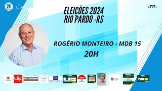 ENTREVISTA COM  ROGÉRIO MONTEIRO  MDB  ELEIÇÕES 2024  RIO PARDO RS [upl. by Ahsienod446]