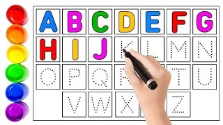 How to write letters for children  Teaching writing ABC for Preschool Alphabet for kids [upl. by Malaspina]