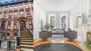 INSIDE an INCREDIBLE TWOFAMILY HOME in BROOKLYN w PRIVATE GARDEN 168 Lafayette Ave SERHANT Tour [upl. by Ayotna584]