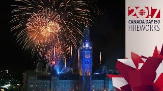 Canada Day 150 Parliament Hill Fireworks [upl. by Dicky]