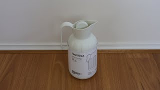 IKEA  TAGGOGA Jug  Vacuum flask [upl. by Nylhtiak190]