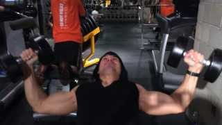 Incline dumbbell chest flyes Ust gogus kaslarini calistirmak icin fly hareketi [upl. by Vogel700]