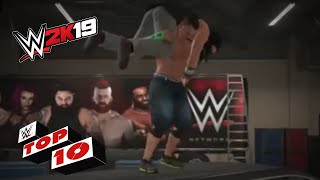 Brutal Backstage Parking Lot Brawls WWE 2K19 Top 10 [upl. by Donovan]