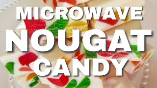 NOUGAT CANDY  Make in Microwave  DIY [upl. by Jennica]