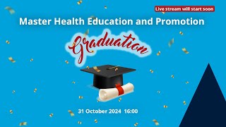 Diploma uitreiking Master Health Education and Promotion [upl. by Aret]