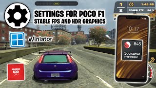 TEST WINLATOR  DRIVERS 2430R7  XIAOMI POCO F1  NFS MOST WANTED 2005 [upl. by Prisca]