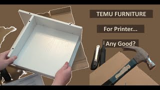 TEMU Furniture For a Printer It Had to be Assembled and Tested [upl. by Layney]