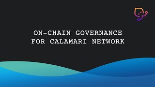 Calamari Governance Tutorial [upl. by Shelden318]