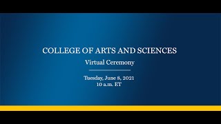 Drexel Commencement 2021 College of Arts and Sciences Virtual Ceremony [upl. by Ash]