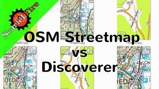 Comparison of OSM Open streetmap and OS Discoverer maps on Garmin GPS [upl. by Malik]