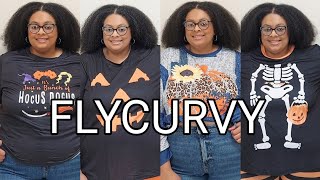 Day 8 of 30 Days of Fall  FlyCurvy Halloween Haul [upl. by Einwat]