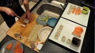 How to make sushi and california maki in 1 min 17 [upl. by Une]