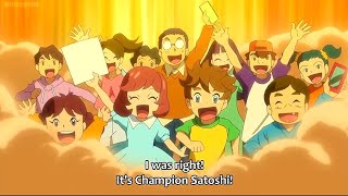 Everyone recognises Champion Ash and cheers for him in Aim to be a Pokemon Master Episode 5 [upl. by Ocana]